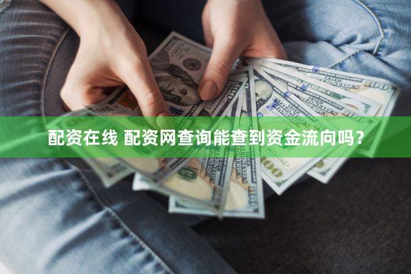 配资在线 配资网查询能查到资金流向吗？