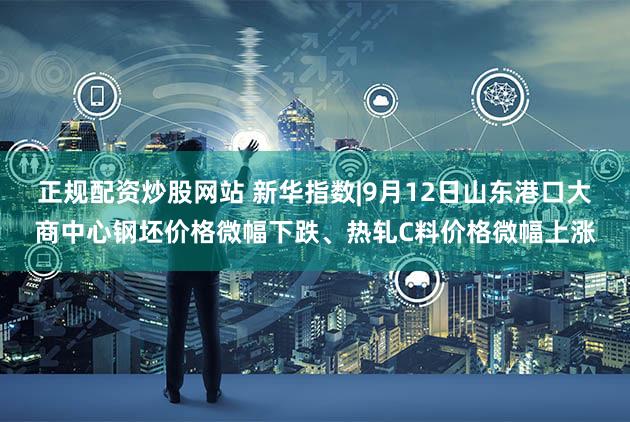 正规配资炒股网站 新华指数|9月12日山东港口大商中心钢坯价格微幅下跌、热轧C料价格微幅上涨