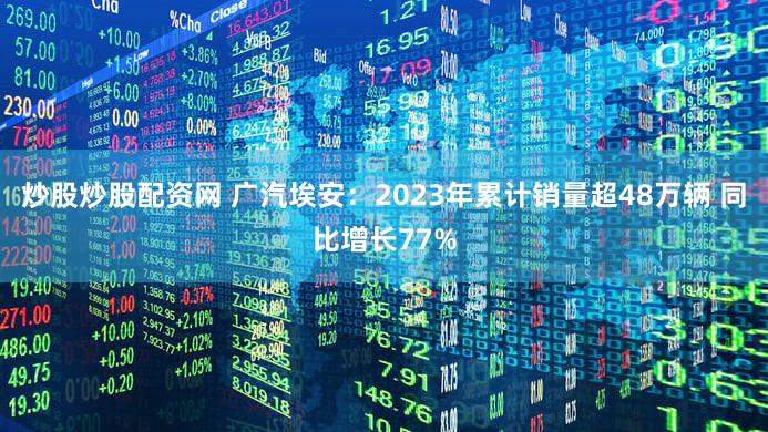 炒股炒股配资网 广汽埃安：2023年累计销量超48万辆 同比增长77%