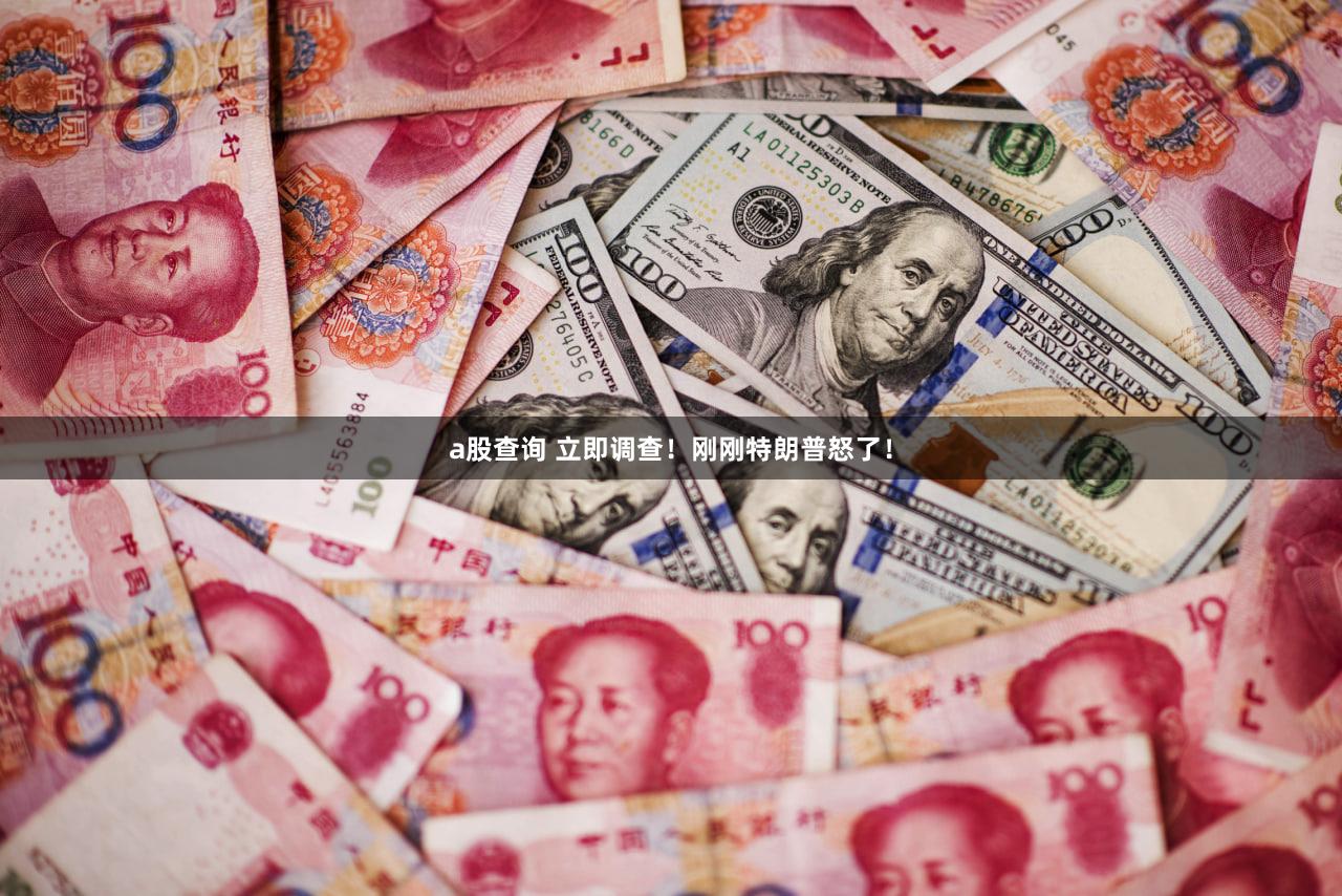 a股查询 立即调查！刚刚特朗普怒了！
