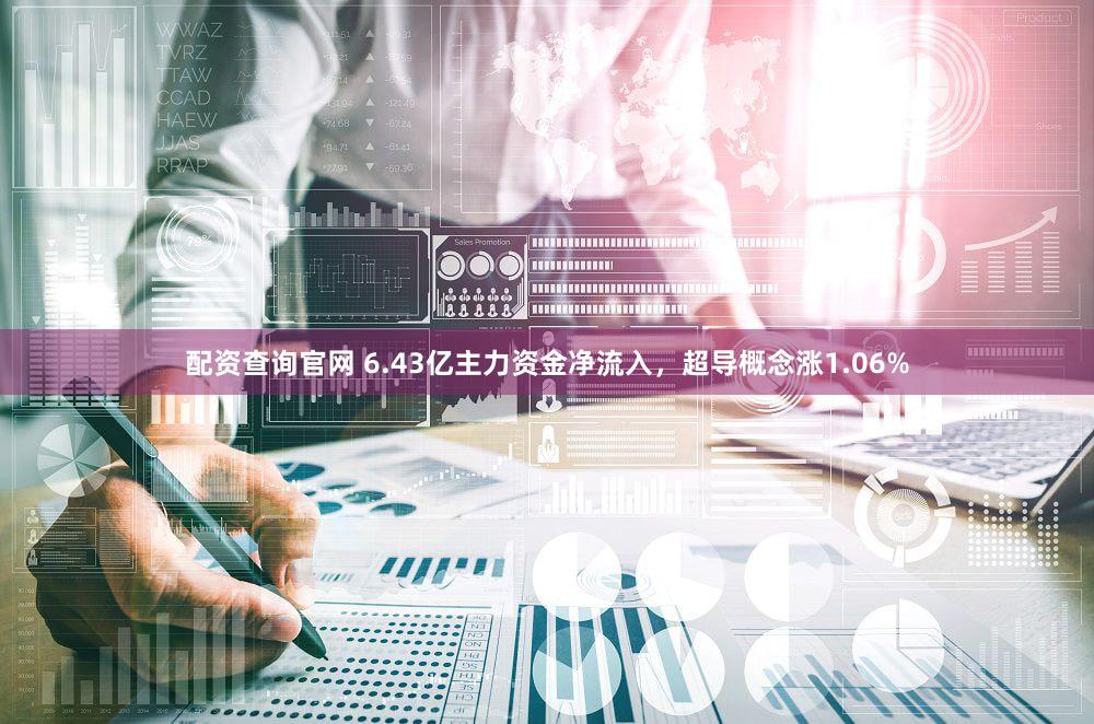 配资查询官网 6.43亿主力资金净流入，超导概念涨1.06%