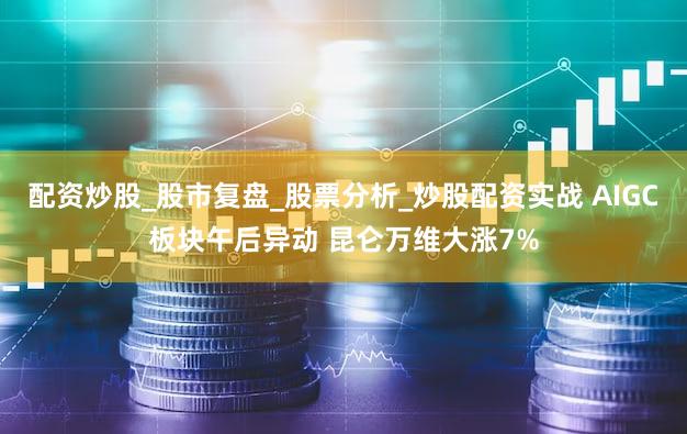 配资炒股_股市复盘_股票分析_炒股配资实战 AIGC板块午后异动 昆仑万维大涨7%